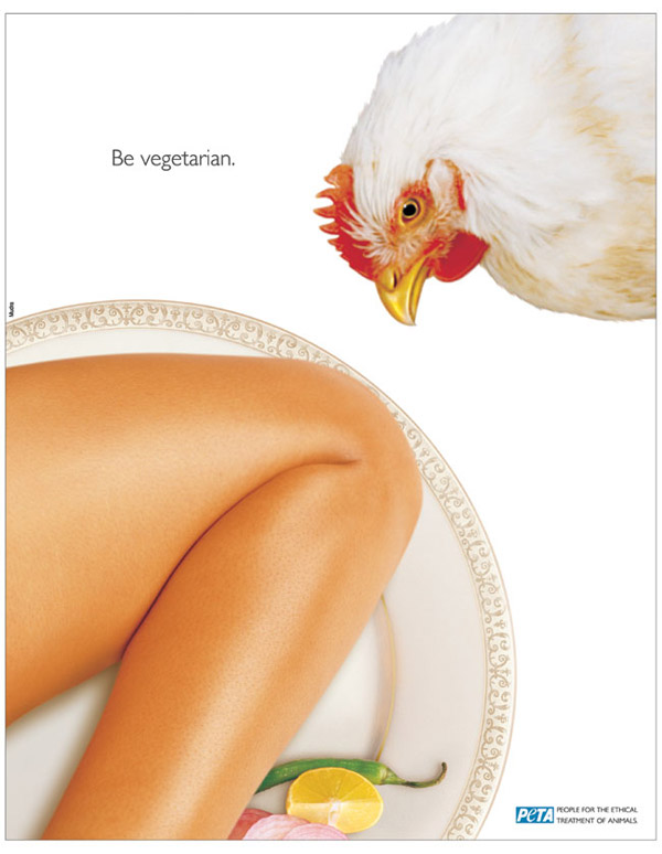Be Vegetarian Chicken 15+ Creative PETA Advertisements