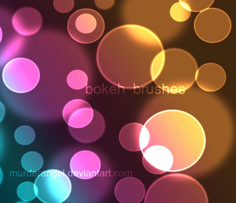 15 Free High Quality Bokeh Photoshop Brushes Bokeh brushes by MurderAngel 750x645 15 Free High Quality Bokeh Photoshop Brushes
