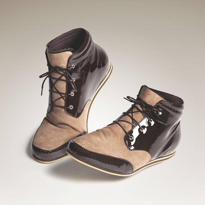 CHAUSSURES MARRON3WEB BLACK DANDY by Kenyon Manchego
