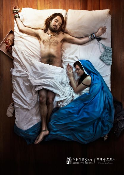 55 Creative Print Advertising Examples Chapel Bar Bistro Almighty Night 55 Creative Print Advertising Examples