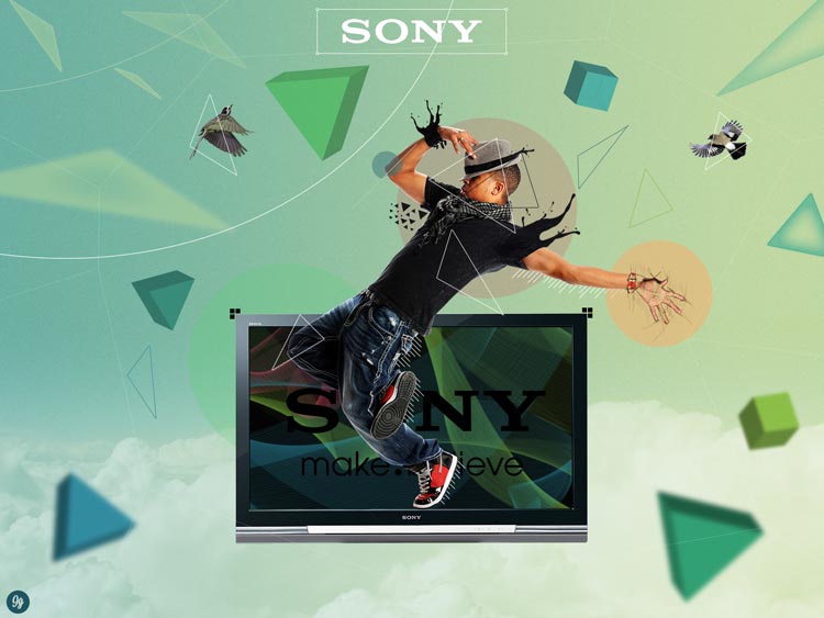 DYT Sony concours viralite 1 [Graphics] SONY branding, creating a visual!