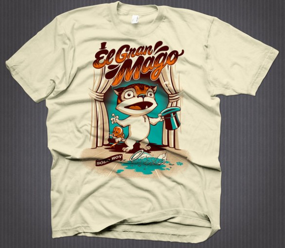 El Gran Mago custom t shirt design by Rubens Scarelli 585x510 El Gran Mago custom t shirt design by Rubens Scarelli