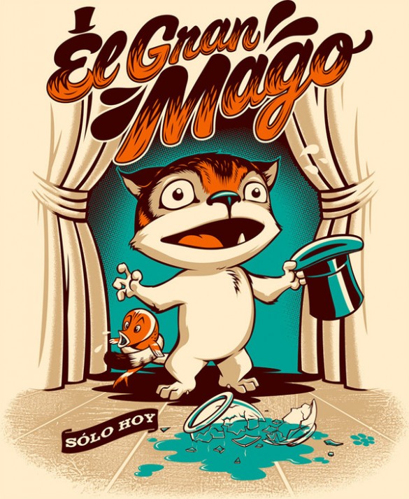 El Gran Mago custom tee design by Rubens Scarelli 585x713 El Gran Mago custom t shirt design by Rubens Scarelli