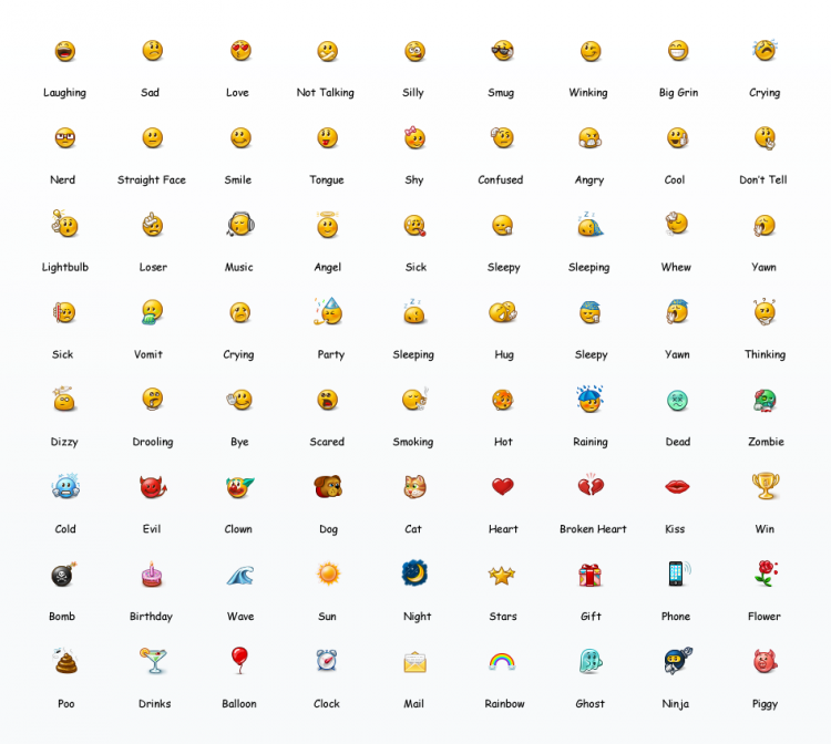 Emoticons Smiley Icons 750x672 70 Emoticons and Smilies Icons