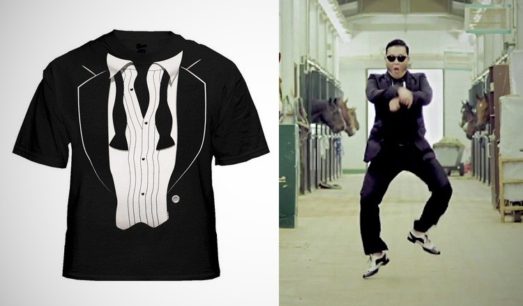 Gangnam0 Gangnam Style Tuxedo T Shirt