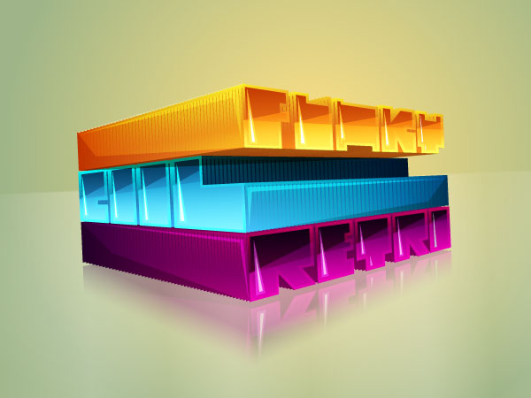 How to Create 3D Type in Perspective in Illustrator CS6 40+ Adobe Illustrator Tutorials Released in October 2012