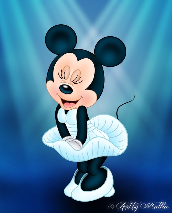 Minnie Marilyn Monroe Mouse Icons