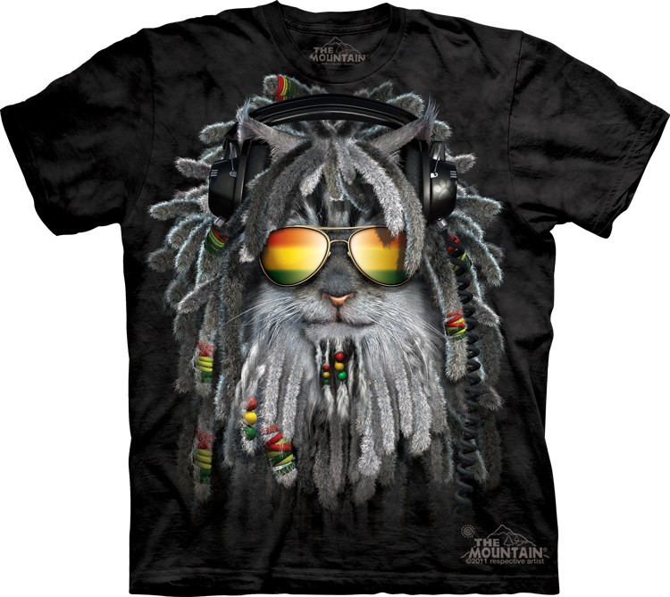 Rastafurrian Kitten from The Mountain Rastafurrian Kitten custom t shirt design from The Mountain Rastafurrian Kitten from The Mountain