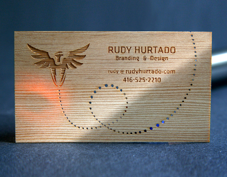 Rudy Laser cards 4 40+ Wooden Business Cards Collection 