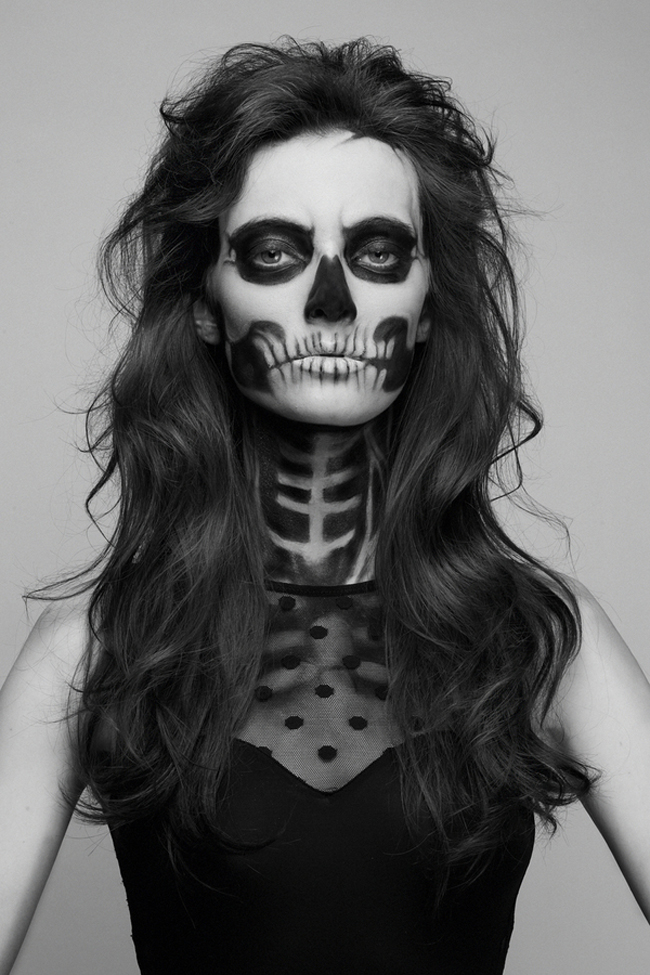  Admirable Skeleton Make Up By Pauline Darley