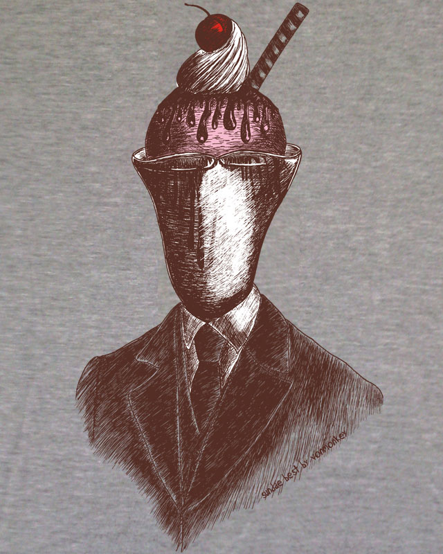 Sundae Best on Melange custom tee design by vonmonkey Sundae Best on Melange tee design by vonmonkey