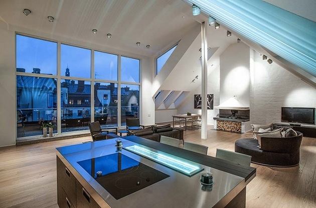 An Attic Based Penthouse in Stockholm An Attic Based Penthouse in Stockholm