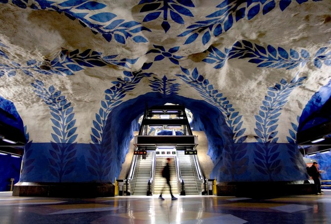 10 World’s Most Beautiful Subway Stations T Centralen Station Stockholm Sweden Nexus Travel Solutions Luxury Bespoke Holidays India 10 World’s Most Beautiful Subway Stations