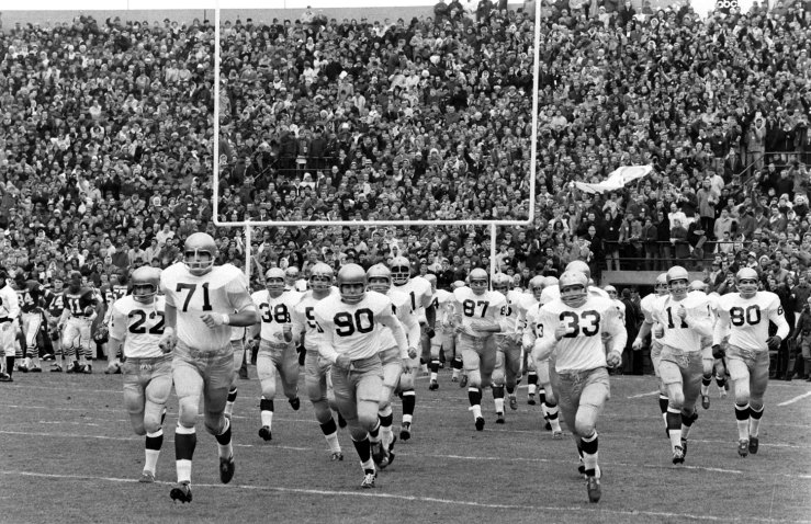 Photos of ‘Game of the Century’: Notre Dame vs. Michigan State, 1966 The Fighting Irish take the field before the 1966 Game of the Century against Michigan State November 1966 Photos of ‘Game of the Century’: Notre Dame vs. Michigan State, 1966