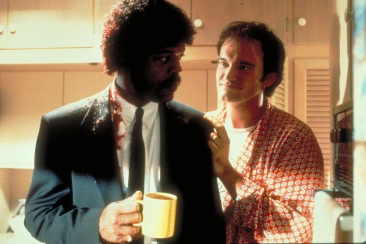 behind the scenes pulp fiction 14 750x500 Behind the scenes on set of ‘Pulp Fiction’