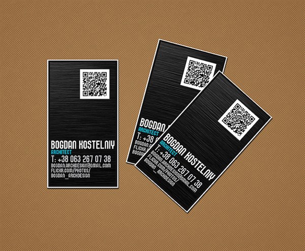 40 Creative Uses of QR Code in Business Card bogdan cards 40 Creative Uses of QR Code in Business Card
