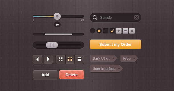 Best Web UI Interface Framework Kits dark web apps ui kit style Best Web UI Interface Framework Kits