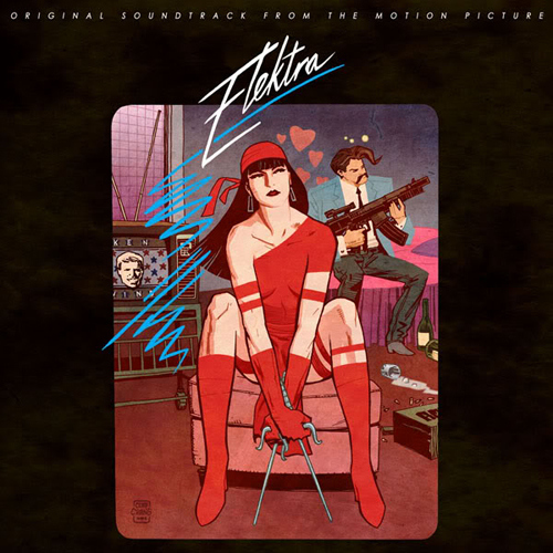80’s Album Covers Recreated With Comic Book Heroes elektra soundtrack 80’s Album Covers Recreated With Comic Book Heroes