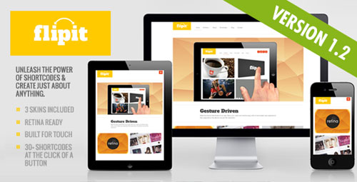 40 High Quality Responsive Retina Display Ready WordPress Themes flipit responsive wordpress theme 40 High Quality Responsive Retina Display Ready WordPress Themes