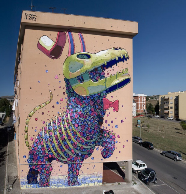 Street art by Aryz i1b51 Street art by Aryz