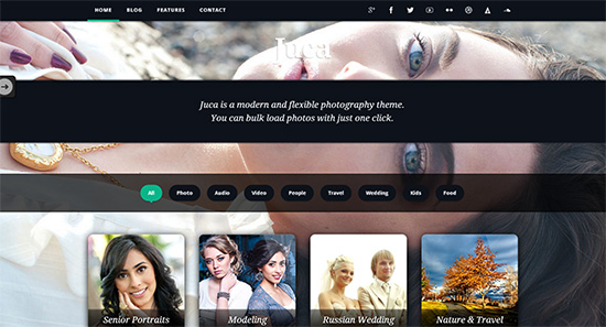 26 Responsive Photography WordPress Themes juca 26 Responsive Photography WordPress Themes