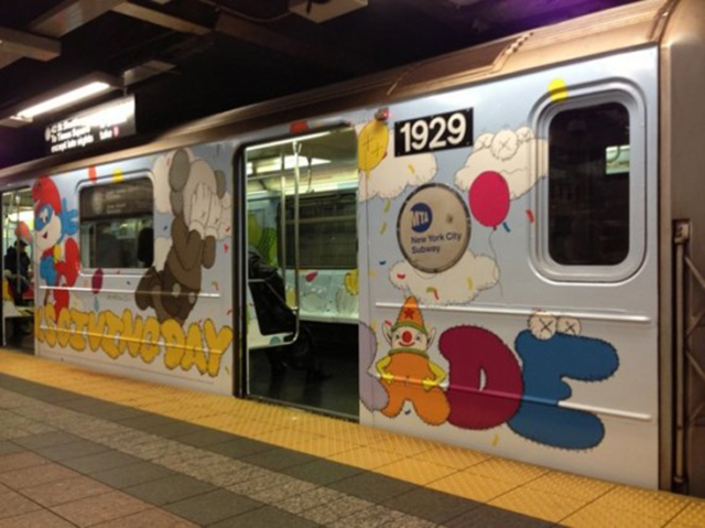  New York Subway Takeover by KAWS x MTA