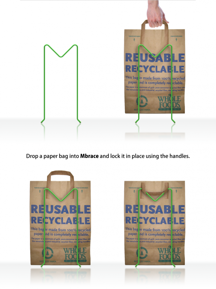 Mbrace. Transforming the paper bag into a recycle bin mbrace b 02 750x1005 Mbrace. Transforming the paper bag into a recycle bin