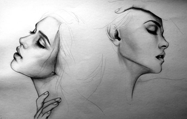 p 216 Portrait Drawings by Alexa M. Anton