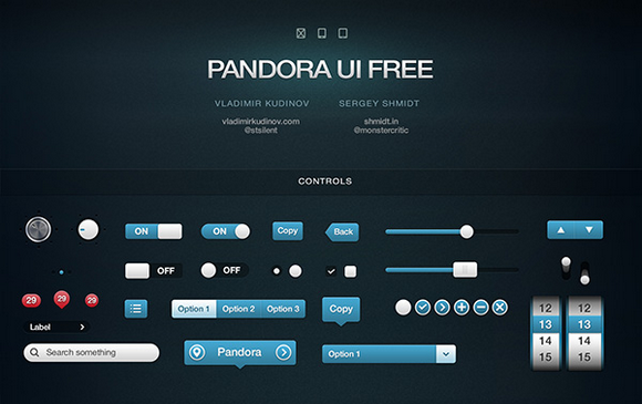 A Comprehensive Collection of Free UI Kits pandora ui kit A Comprehensive Collection of Free UI Kits