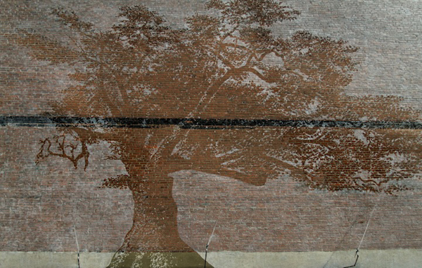 rain art adam nilewicz 1 Hidden Mural Reveals Itself When it Rains