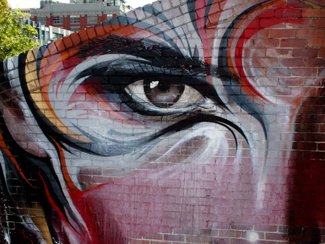 rone meggs mural melbourne 02 Streetart: Rone x Meggs New Mural In Melbourne