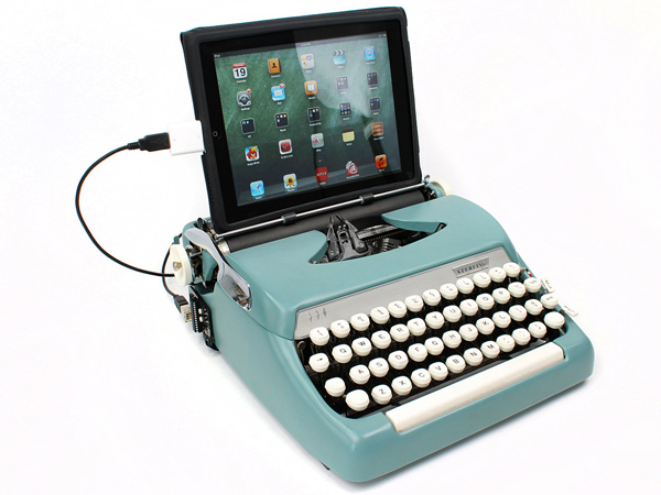 usb typewriter 2 Antique Typewriters Converted to Keyboards