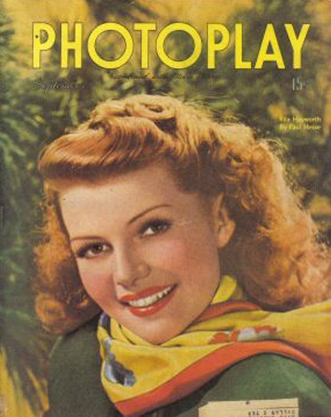 Rita Hayworth on Vintage Movie Magazine Covers 02 R. Hayworth Photoplay 9 1945 650x818 Rita Hayworth on Vintage Movie Magazine Covers