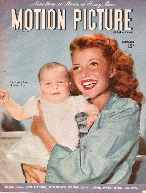 Rita Hayworth on Vintage Movie Magazine Covers 03 R. Hayworth Motion Picture 1 1946 Rita Hayworth on Vintage Movie Magazine Covers