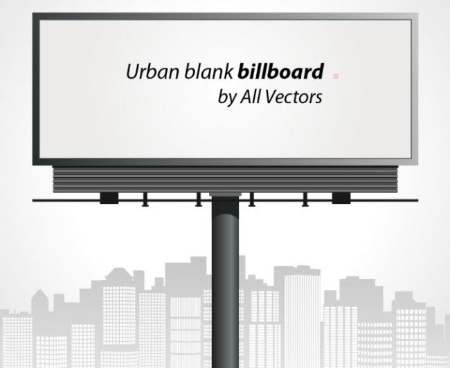 A Collection Of Free Vector Billboards 1218 650x532 A Collection Of Free Vector Billboards