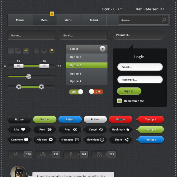 177 20 Free and Fresh Web UI and Mobile Kits