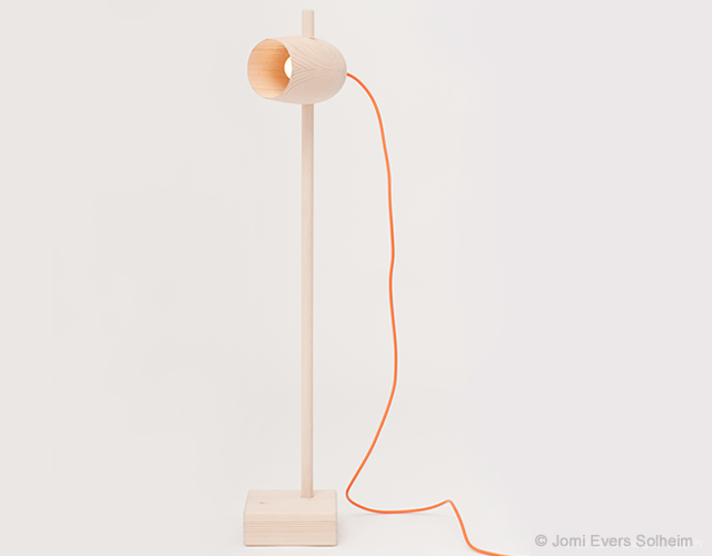 1o2 Wood lamp by Jomi Evers Solheim