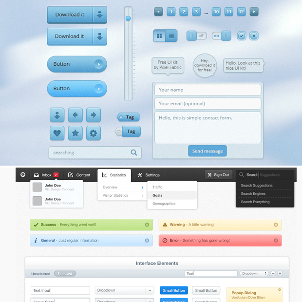 20 Free and Fresh Web UI and Mobile Kits 229 20 Free and Fresh Web UI and Mobile Kits
