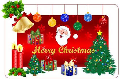 35.christmas vector 62 Free Colorful Christmas Vector Graphics For Designers