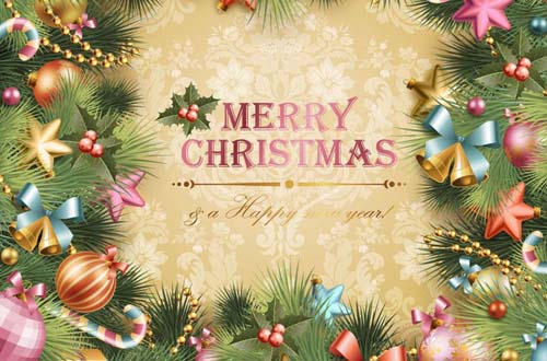 44.christmas vector 62 Free Colorful Christmas Vector Graphics For Designers