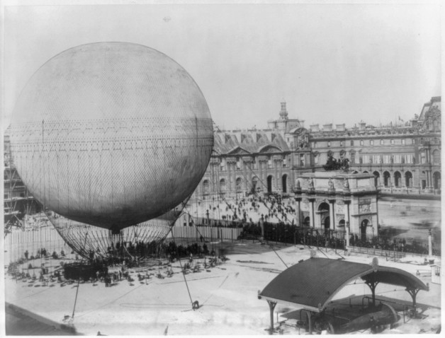 Captive Balloon of Henri Giffard Over Paris 1878 2 Captive Balloon of Henri Giffard Over Paris, 1878