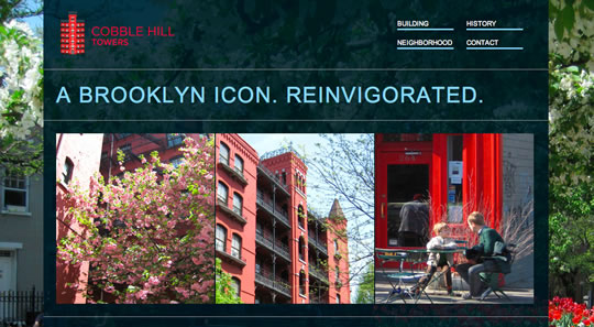 Cobble Hill Towers Colorful Web Designs