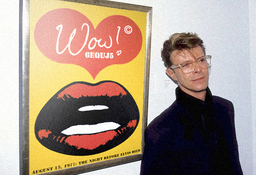 DB Bowie poses in front of a Lusky.