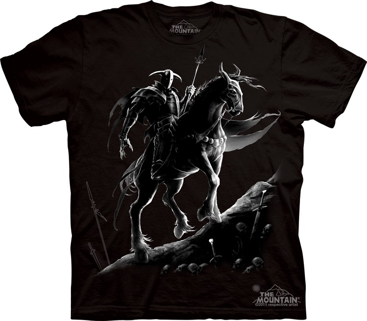 7 days, 7 cool, fancy t shirts designs Dark Knight black shadows rider horse custom t shirt design 7 days, 7 cool, fancy t shirts designs