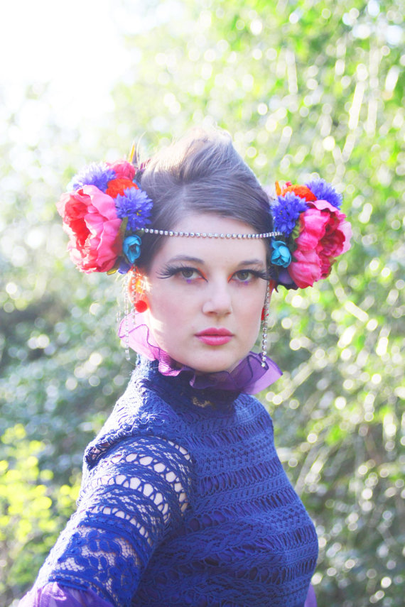 Headpieces by Bohemian Love Story Dhalia Strawberry Headpieces by Bohemian Love Story