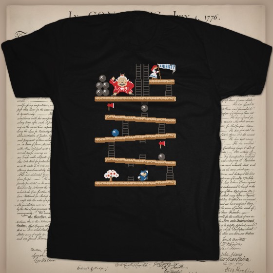 7 days, 7 cool, fancy t shirts designs Donkey King game gaming games custom t shirt design 7 days, 7 cool, fancy t shirts designs