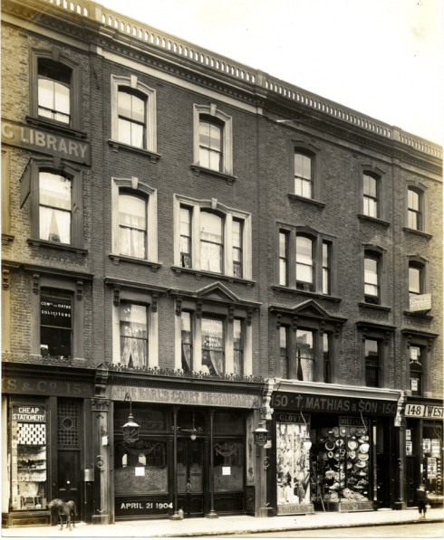 Earls Court Road 1904 3 Earls Court Road, London 1904