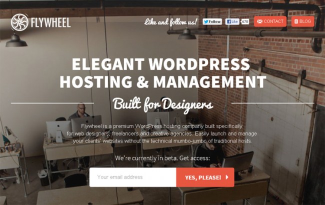 30 Creative WordPress Website Designs Flywheel2 650x410 30 Creative WordPress Website Designs