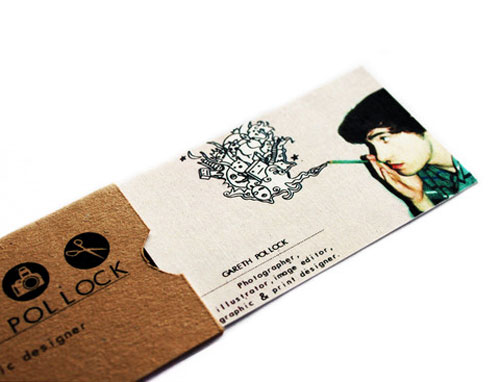 Folded Business Cards Gareth Pollock Folded Business Cards