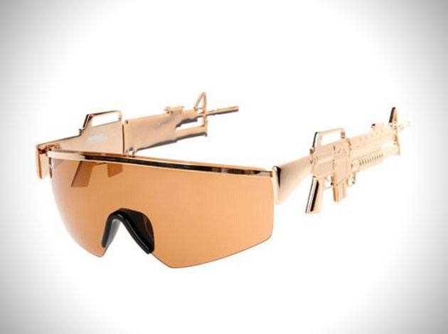 Gun Jeremy Scott Presents Gold Gun Sunglasses
